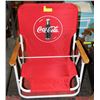 Image 1 : VINTAGE COCA COLA BEACH CHAIR