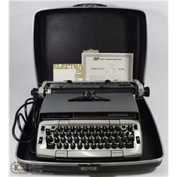 SMITH CORONA TYPE WRITER IN CASE AND WITH MANUAL