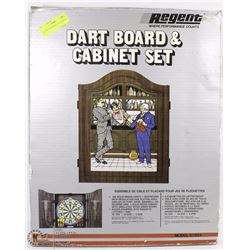 REGENT DART BOARD AND CABINET SET
