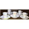 Image 1 : SET OF 5 MINI CUP ELITE LIMOGES TEA CUPS AND SAUCE