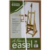 Image 1 : LARGE NEW BEECH WOOD ART EASEL 26"X31"X100"H