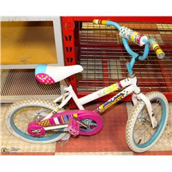 NEXT BLOSSOM GIRLS BMX STYLE BIKE WITH TRAINING