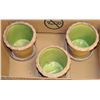 Image 1 : 3 PLANTER POTS WITH BASES