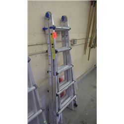 1 Master Craft 21' - 36' position aluminum multi-task ladder