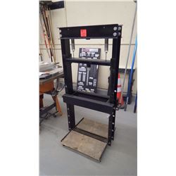 Approximately 10 ton to 20 ton hydraulic steel press (no ram)