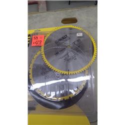 Unused DeWalt 12" 32T blades DeWalt 12" 80T and 32T blades