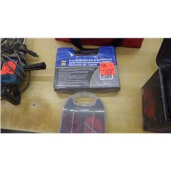 Unused Power Fist masonry 17 piece drill bits and chisel set and hole saw kit