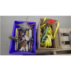 Nylon strapping with banding tool plus variety of trowels and clamps