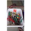 Image 1 : Tub with assorted tin snips
