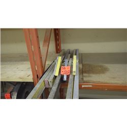 8 assorted 2' and 4' levels, 4 t-squares and 5  framing squares