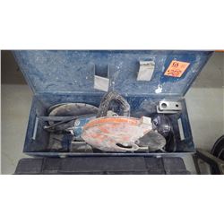 Makita electric 10" quickie concrete saw with blades