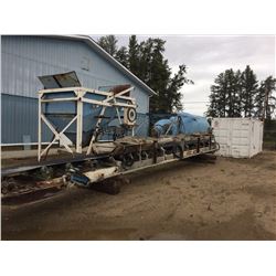 Quadra control concrete batch plant, includes conveyor belt and C-Can with controls for precast conc