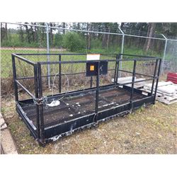 Work platform (attach to a forklift)
