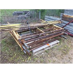 Ten 5' Scaffold frames with braces
