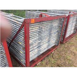 Twenty five 6' Scaffold frames with scaffold rack