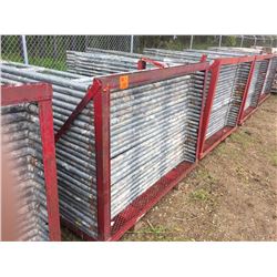 Twenty five 6' Scaffold frames with scaffold rack