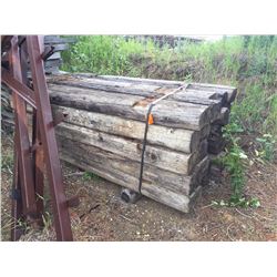 Pallet of approx 20 railway ties