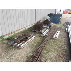 Approx Twenty Five 20' rebar approx 15 mil