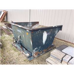Metal dump tub for fork lift