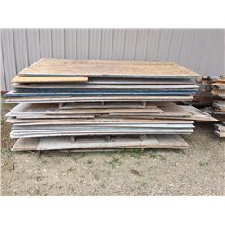 Large quantity of misc plywood
