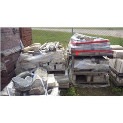 Five pallets of rough face stone