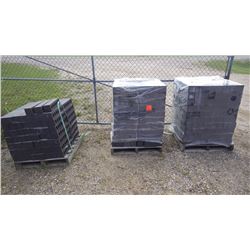 Unused Seven pallets of midnight black emperer smooth faced brick