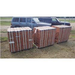Three pallets of medium iron spot Velour King bricks