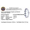 Image 5 : SILVER 9.55ctw Sapphire and Diamond Bracelet