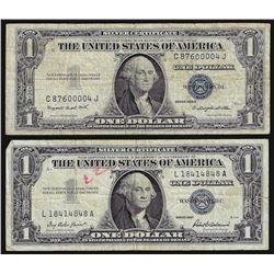 1957 $1 Silver Certificate & 1935G $1 Silver Certificate Notes