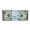 Image 1 : Pack of (100) Consecutive 1999 $1 Federal Reserve STAR Notes St. Louis
