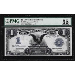 1899 $1 Black Eagle Silver Certificate Note PMG Choice VF35