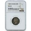 Image 1 : 1858 Canada 20 Cent Coin NGC VG10