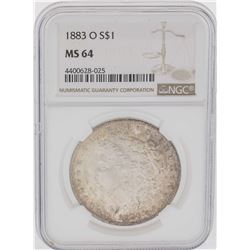 1883-O $1 Morgan Silver Dollar Coin NGC MS64