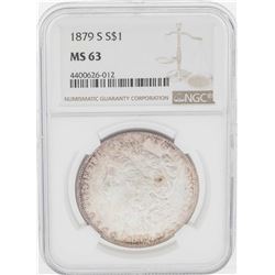 1879-S $1 Morgan Silver Dollar Coin NGC MS63