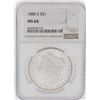 Image 1 : 1880-S $1 Morgan Silver Dollar Coin NGC MS64