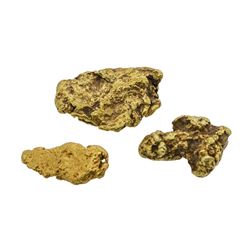 Lot of (3) Gold Nuggets 5.0 Grams