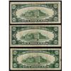Image 2 : Lot of (3) 1934A $10 North Africa WWII Emergency Silver Certificate Notes