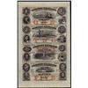 Image 1 : 1857 $1-$2-$3-$5 Uncut Sheet of The Western Exchange Omaha City, Nebraska Obsole