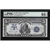 Image 1 : 1899 $5 Indian Chief Silver Certificate Bank Note PMG Choice Uncirculated 64EPQ