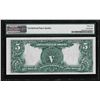 Image 2 : 1899 $5 Indian Chief Silver Certificate Bank Note PMG Choice Uncirculated 64EPQ