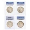 Image 1 : Set of (4) 1879-S to 1882-S $1 Morgan Silver Dollar Coins PCGS MS67