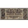 Image 1 : 1800s $10 Canal Bank New Orleans Obsolete Bank Note