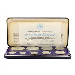 1977 Jamaica Proof Set Franklin Mint