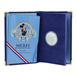 1988 Disney Rarities Mint Mickey Steamboat Willie 1 oz Silver Commemorative Coin