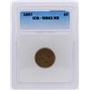 Image 1 : 1897 Indian Head Cent Coin ICG MS63RB