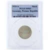 Image 1 : 1924-A 1 Mark Germany Weimar Republic PCGS MS63