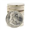 Image 1 : Roll of (20) 1962 Brilliant Uncirculated Franklin Half Dollar Coins