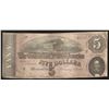 Image 1 : 1864 $5 The Confederate States of America Note