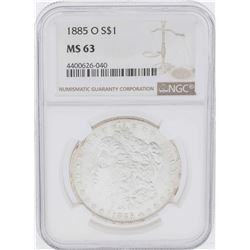 1885-O $1 Morgan Silver Dollar Coin NGC MS63