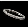 Image 2 : 14KT White Gold 0.80ctw Diamond Wedding Band